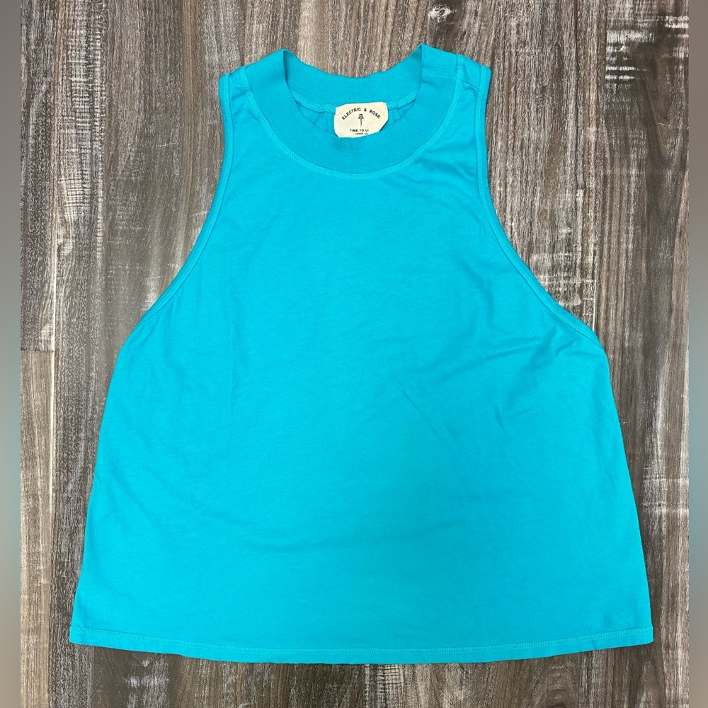 NWT ELECTRIC & ROSE Turquoise Racer Back Tank